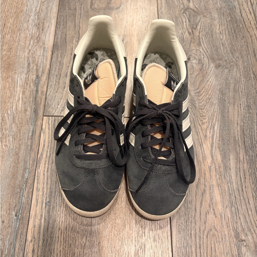 Adidas Dark Grey Gazelle Sneakers